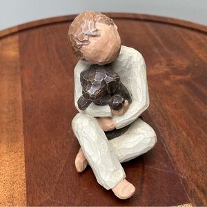 Vintage Willow Tree Angel of Comfort figurine Angel w/Puppy